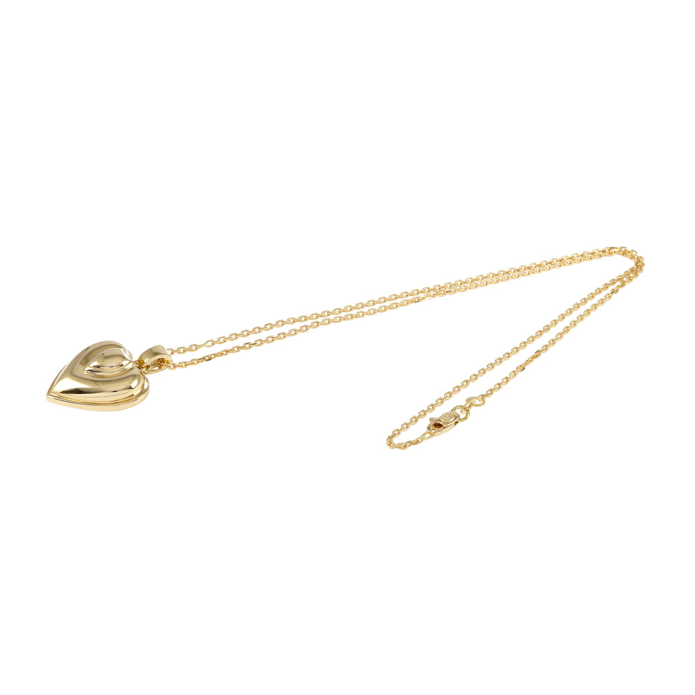 Cartier Heart Motif K18YG Yellow Gold Necklace