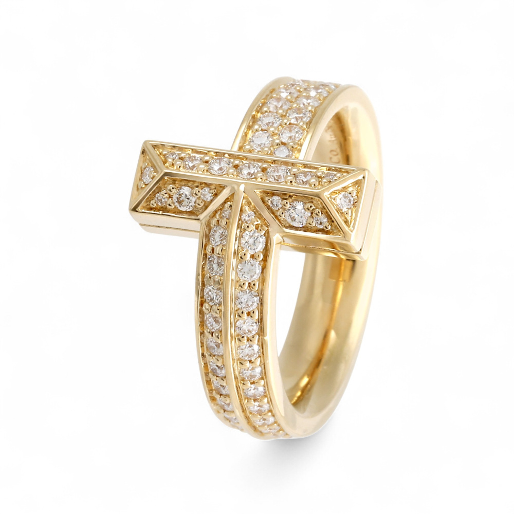 Tiffany & Co. Tiffany T One Ring 18K Yellow Gold Diamond