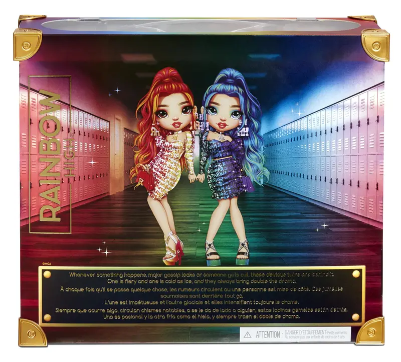 Rainbow High, Special Edition Twin (2-Pack) Fashion Dolls, Laurel & Holly De’Vious