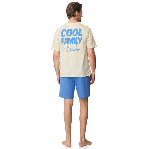 Famy Herren Shorty mit Message-Print