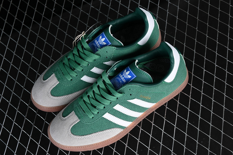 Adidas Samba Vegan White/Green/Grey/Brown ID2054
