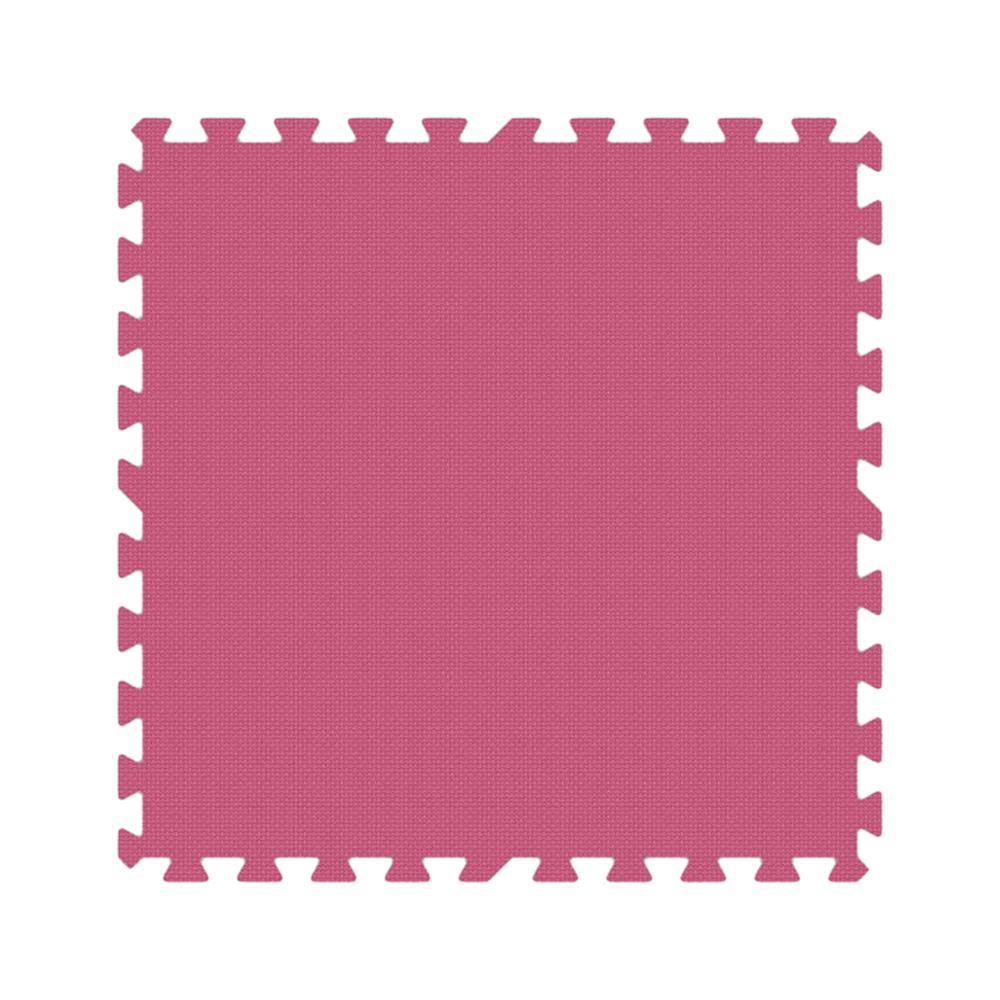 Alessco Interlocking Foam Premium Soft Floors Mat - 8& x 8& Set - Pink