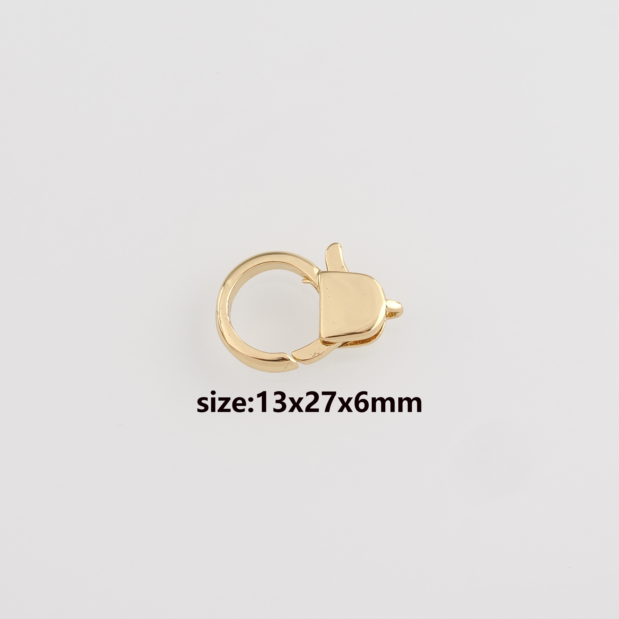 18K Gold Filled Lobster Claw Clasp,Lobster Clasp Lock,Spring Buckle for DIY Jewelry Necklace Bracelet