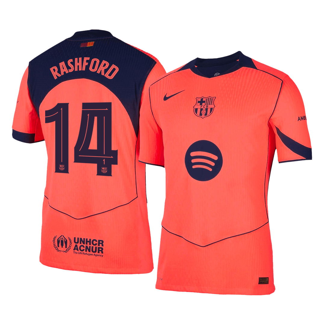 RASHFORD #14 Barcelona Third Away Player Version Jersey 2025/26 - UCL