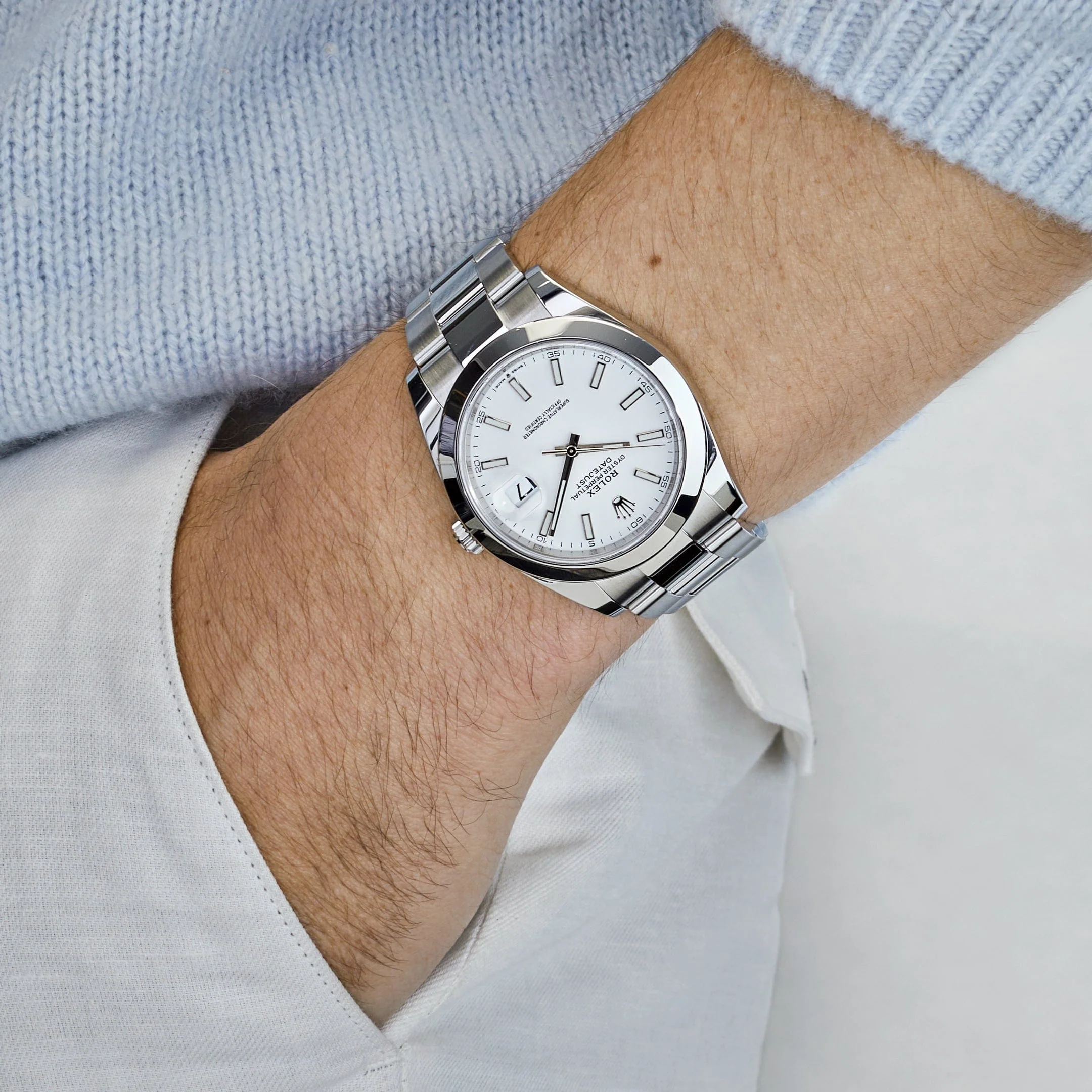 Rolex Datejust 41 126300 Stainless Steel White Dial Oyster