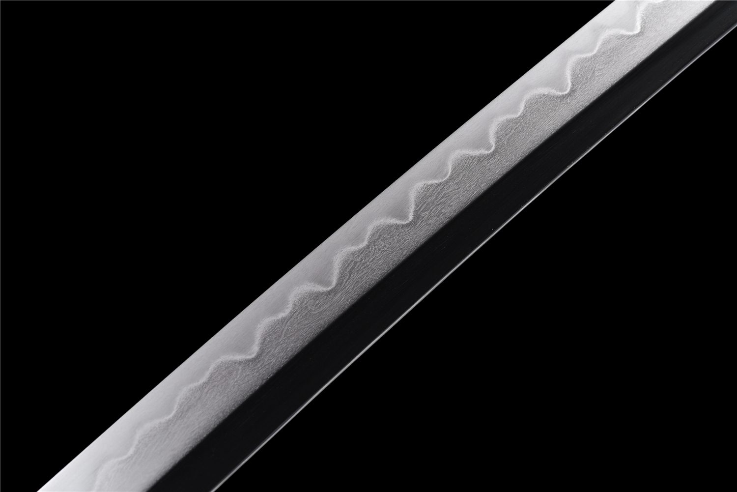 Handmade Japanese Katana Wootz Steel Clay Tempered Dragon Tsuba Full Tang