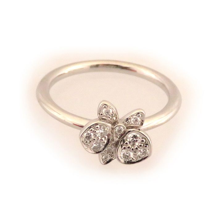 Cartier Caresdor Kidepal Ring 18K White Gold Diamond