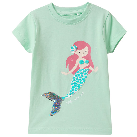 Topolino Mädchen T-Shirt mit Wendepailletten