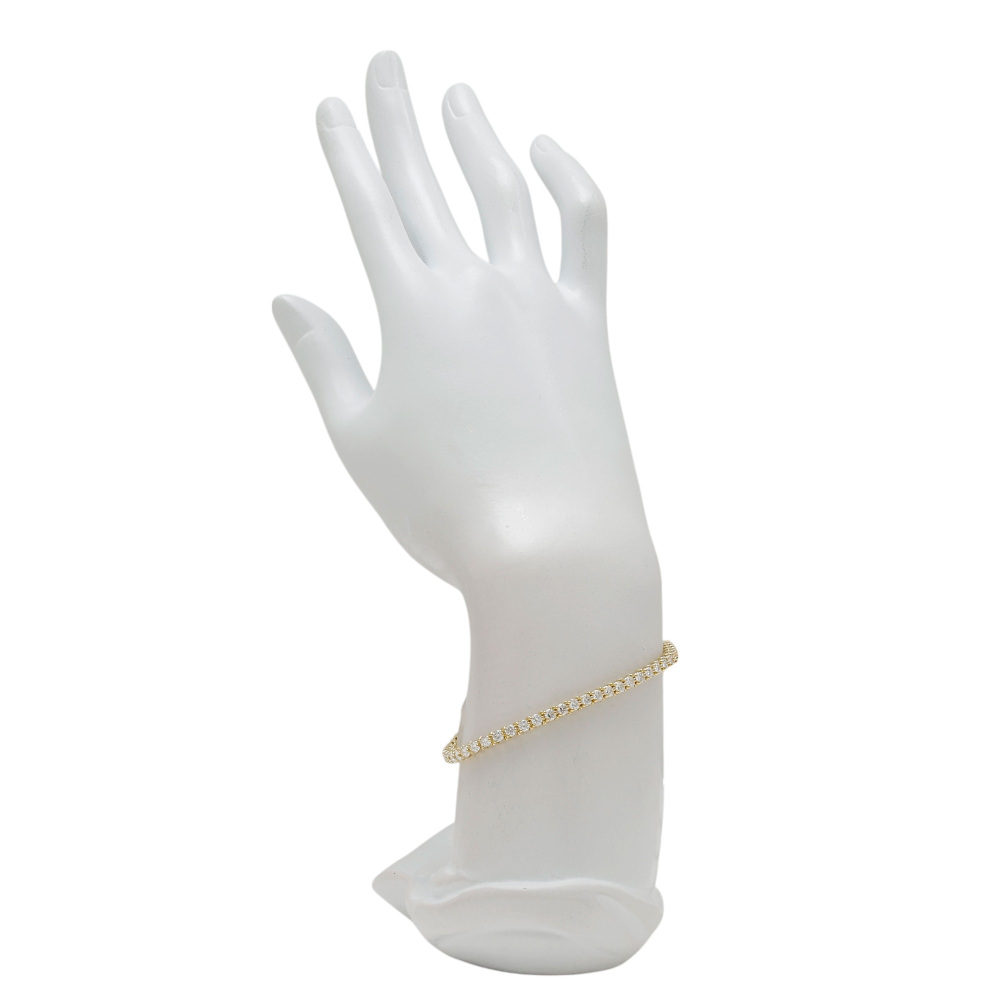 Cartier K18 Yellow Gold Tennis Breath Accessory Diamond