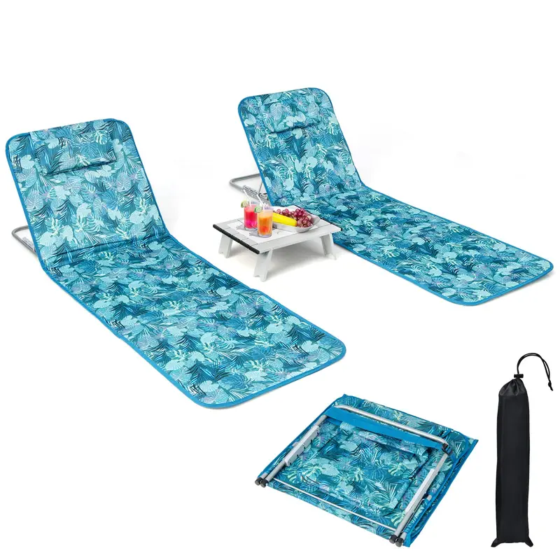 Zero-Gravity Recliner Chair – Ergonomic Backrest, Removable Pillow & Built-in Cup Holder Tray