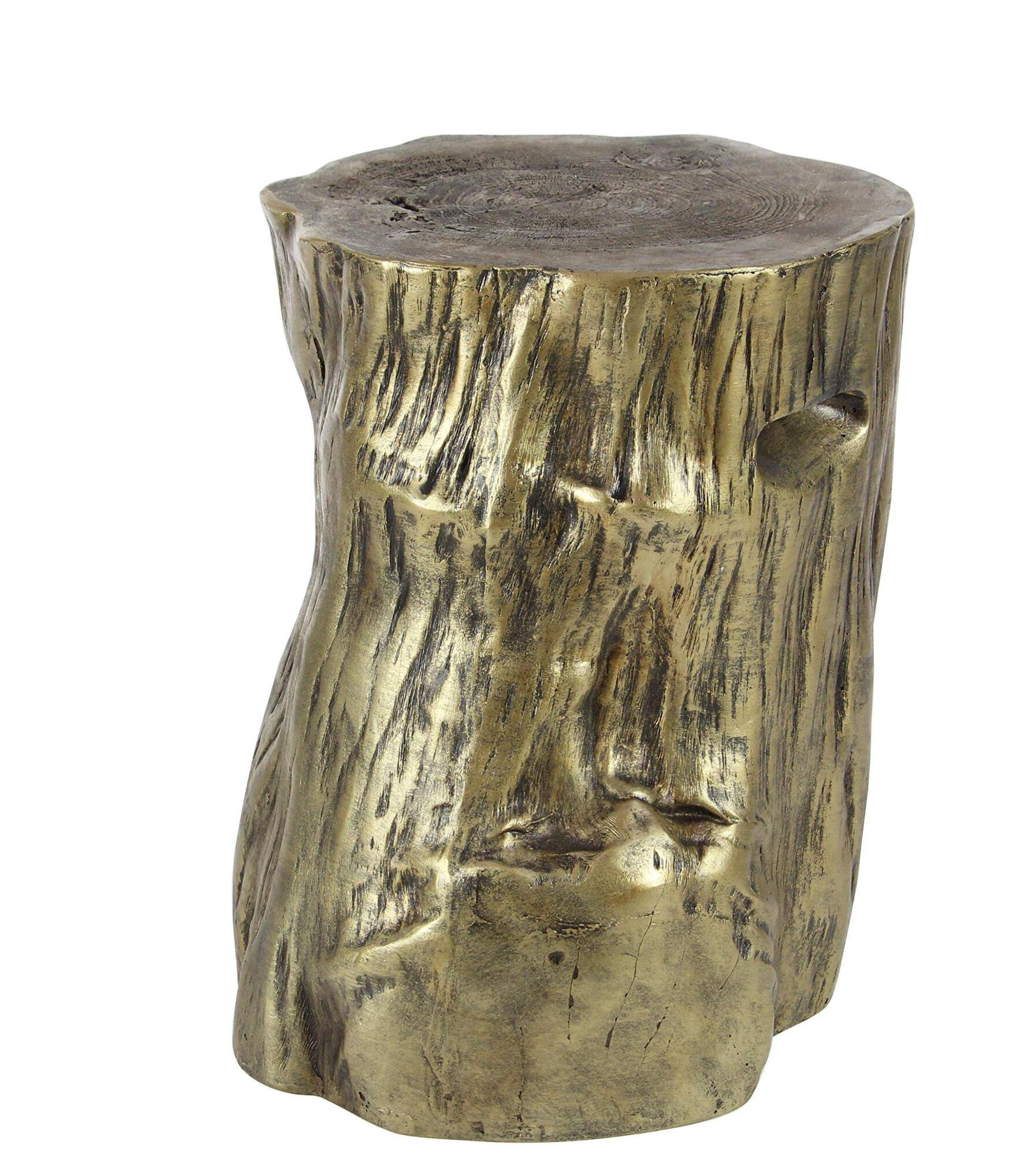 furniturelight Fiberglass Foot Stool, Pale Gold