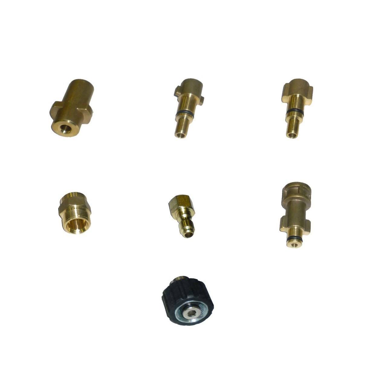 Pressure Parts 8102.1672.00 Sewer Line and Drain Jetter Kit, 1/4x22 x 100& Hose with Sewer Nozzle u0026 Adapters