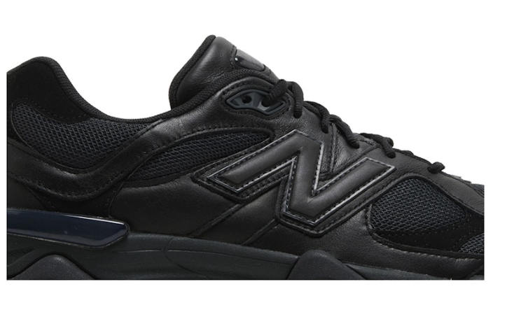 New Balance 9060 Triple Black Leather U9060NRI Casual Running Sneakers