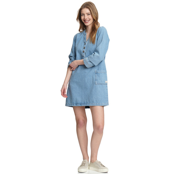 Gina Damen Jeanskleid in Used-Waschung