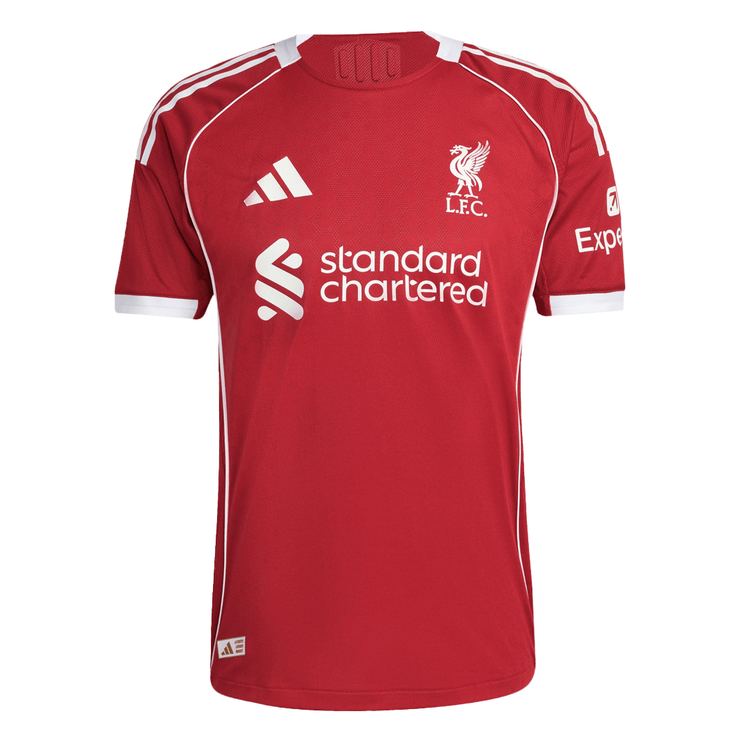 VIRGIL #4 Liverpool Home Player Version Jersey 2025/26