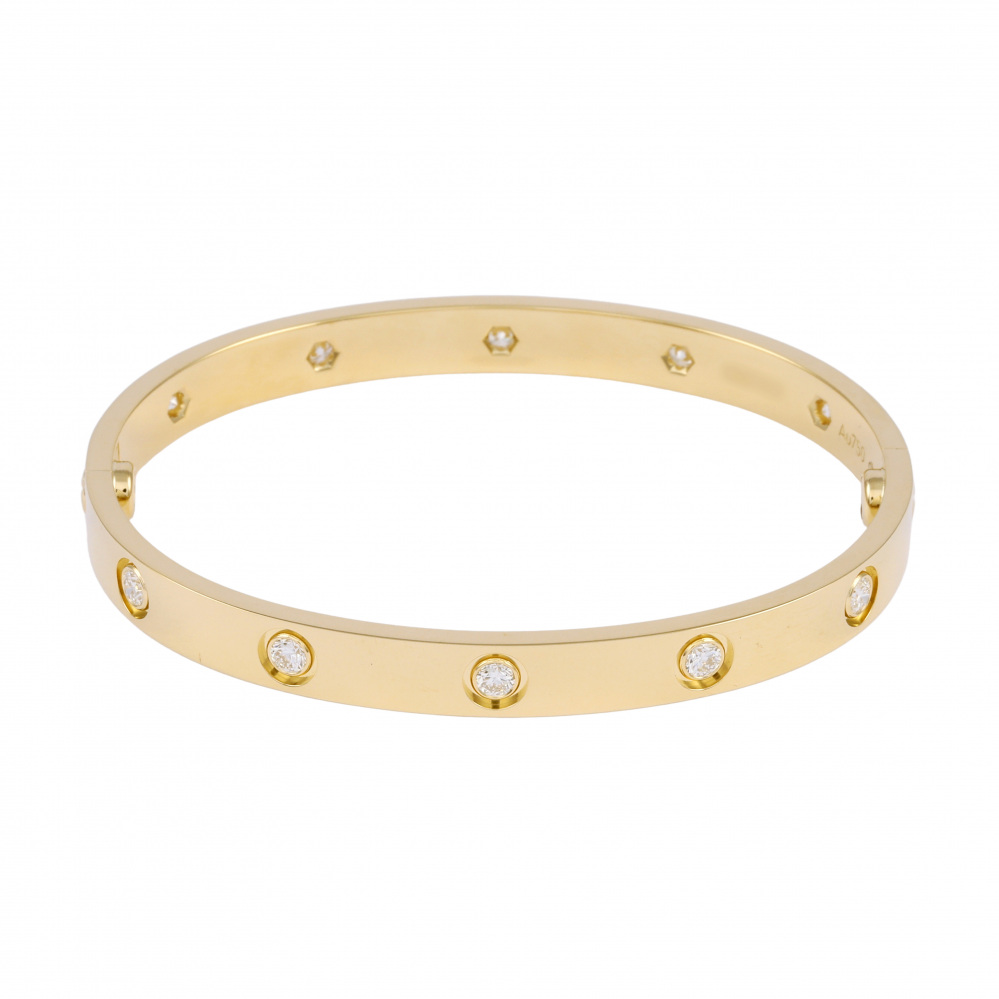 Cartier Love Bless Bracelet 18K Yellow Gold Diamond B6070300