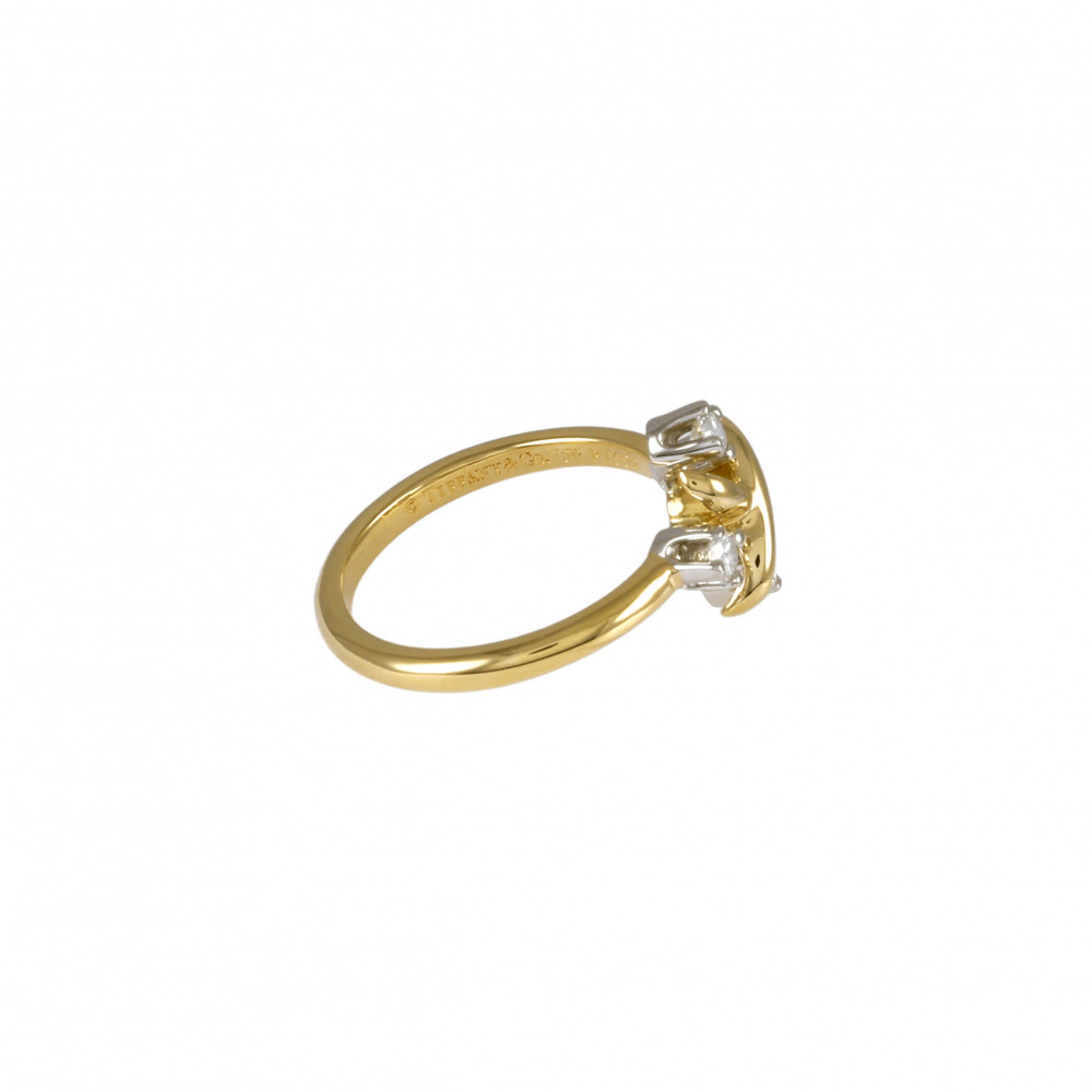 Tiffany & Co. Jean Schlumberger Rin Ring Platinum & 18K Yellow Gold Diamond 60133713
