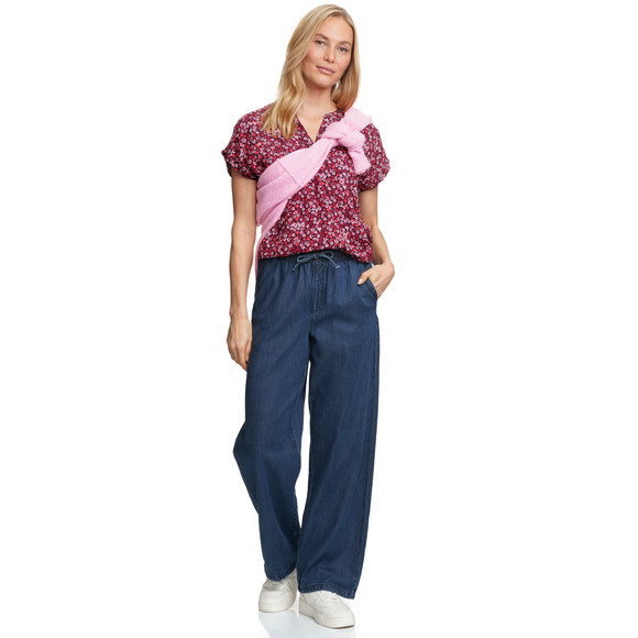 Jonas Nielsen Damen Bluse mit floralem Allover-Print