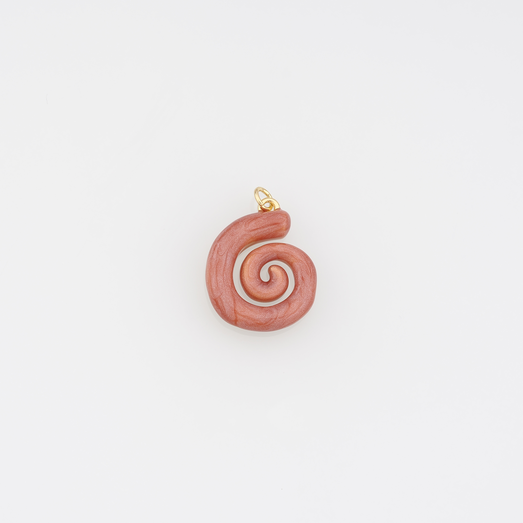 18K Gold Filled Conch Shell Pendant,Enamel Ocean Shell Charm Earrings Necklace for DIY Jewelry Making Supply