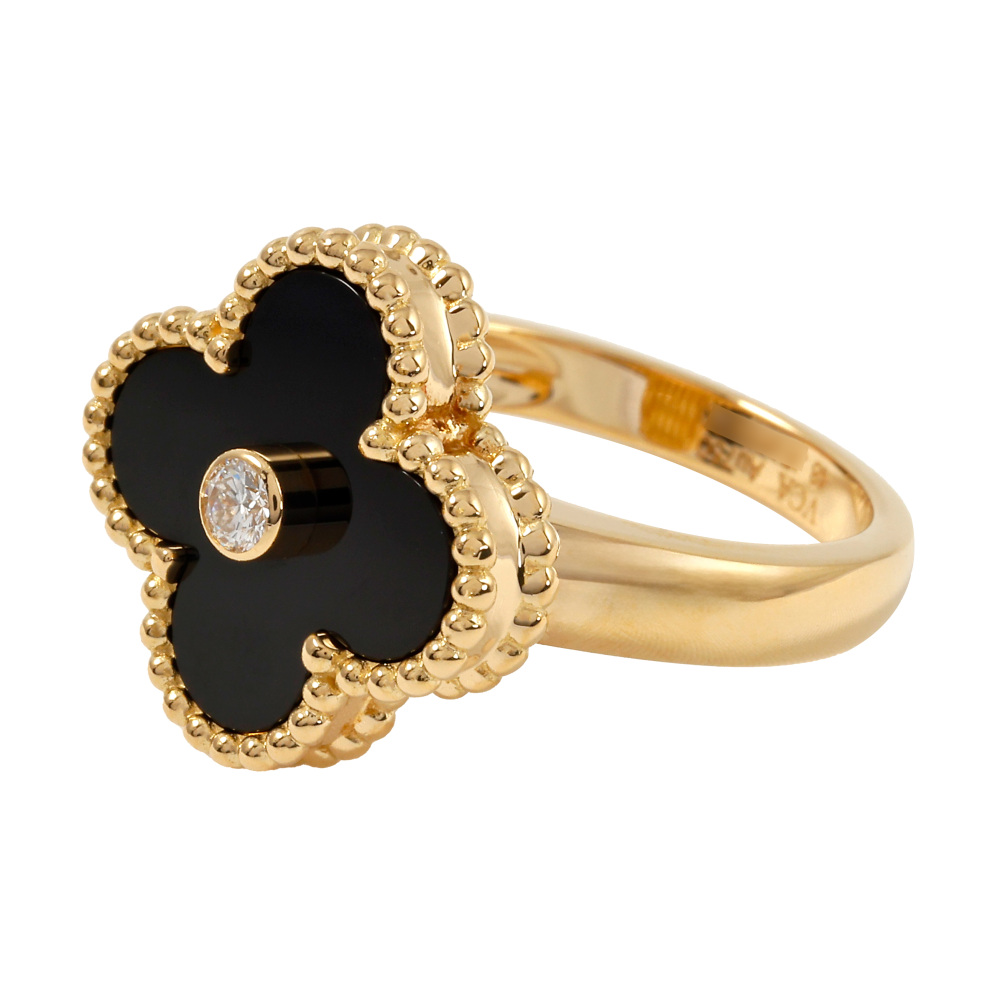 Van Cleef & Arpels Vintage Alhambra Ring 18K Yellow Gold VCARA41000