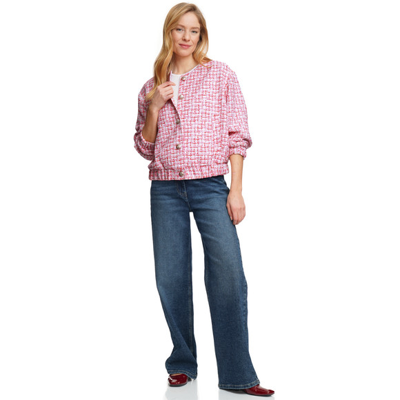 Gina Benotti Damen Blazer in Bouclé-Optik