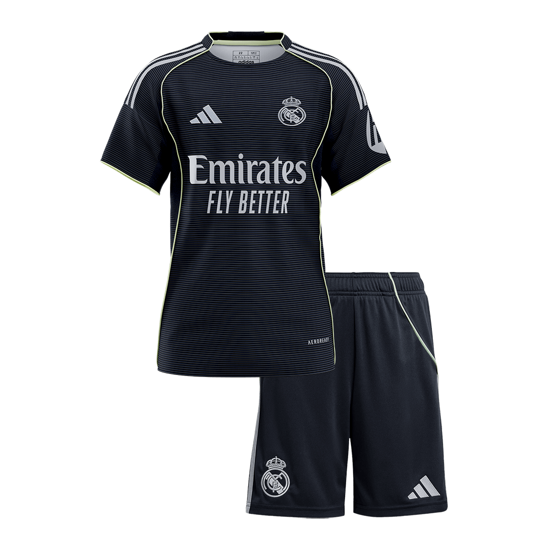 Real Madrid Away Kids Soccer Jerseys Full Kit 2025/26