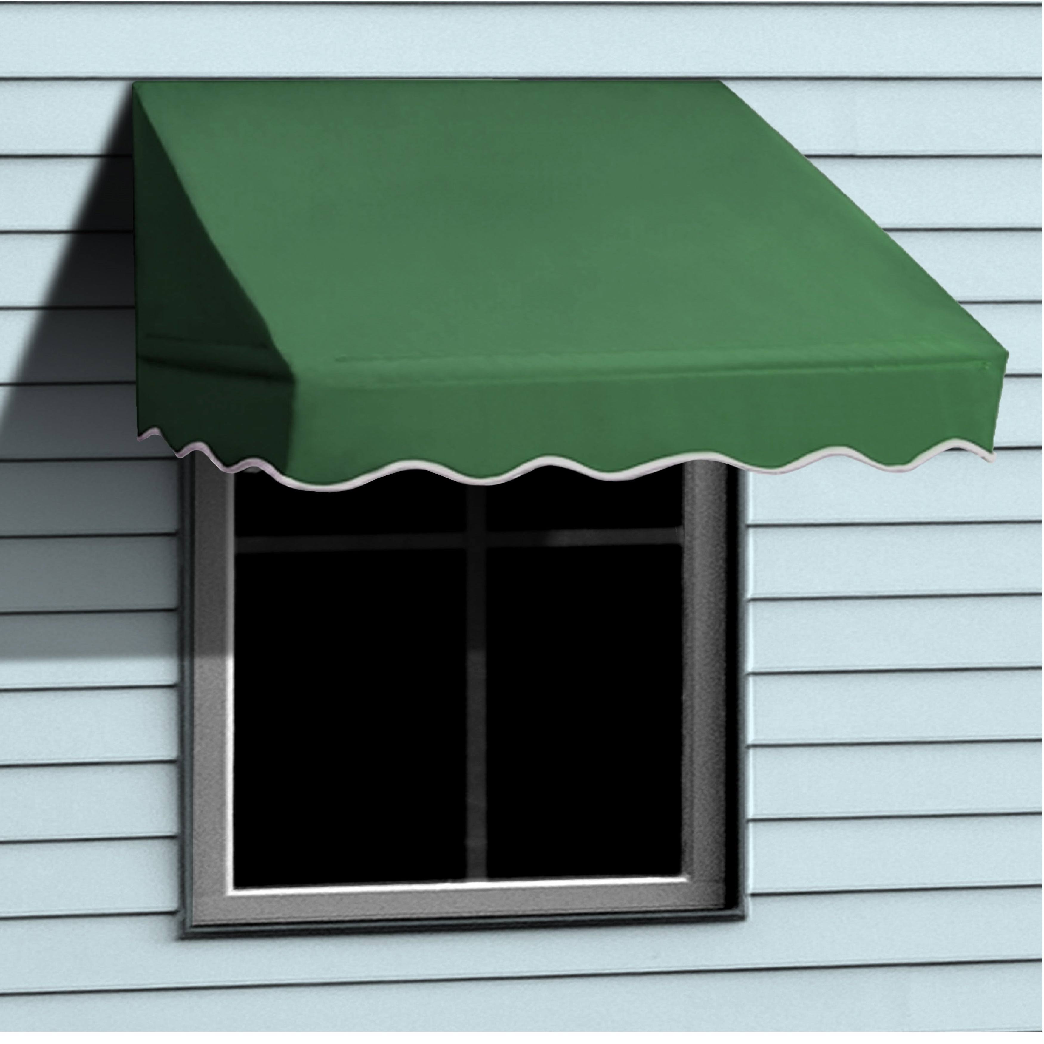 Aleko WAW6X2GREEN39 Window Canopy Awning 6 x 2 Feet Green