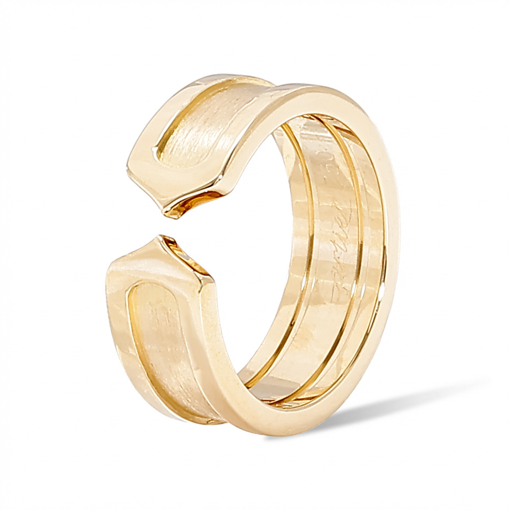 Cartier 2C Ring 18K Yellow Gold