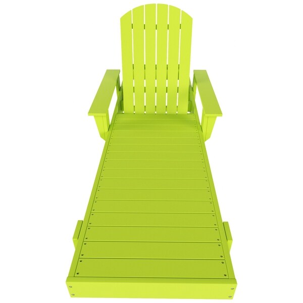 Polytrends Altura Poly EcoFriendly All Weather Reclining Chaise Lounge with Arms