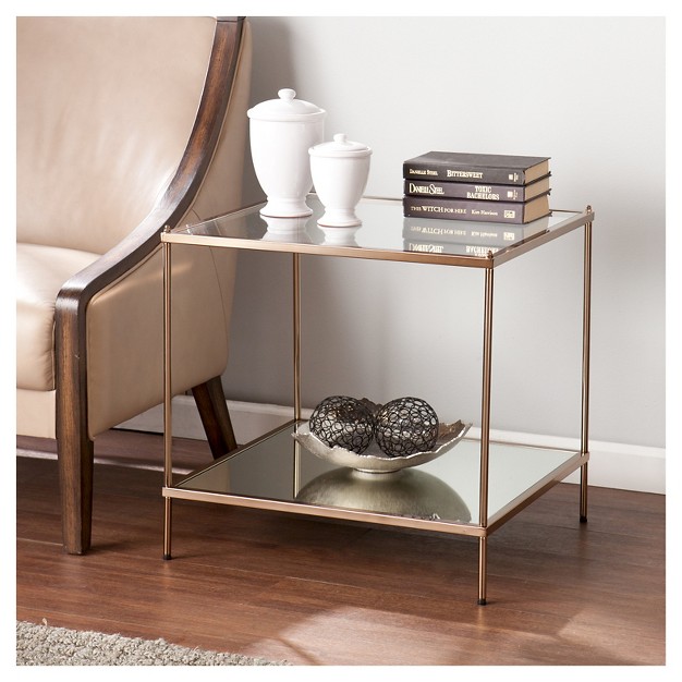 Benton End Table Copper Aiden Lane