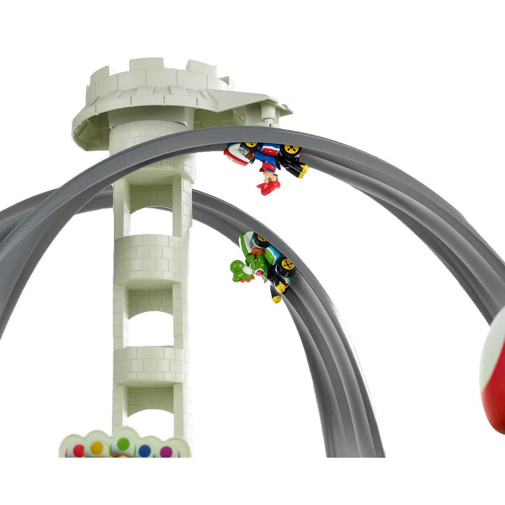 Hot Wheels MarioKart Mario Circuit Track Set and 4 Mario Die-cast