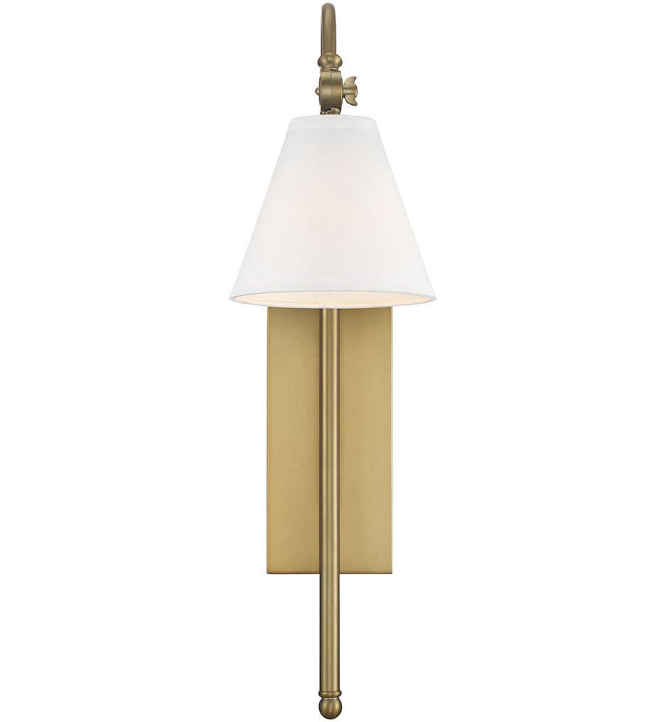 Savoy House 9-1201-1-109 Rutland 1 Light Polished Nickel Sconce