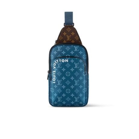 Louis Vuitton Avenue Nm Crossbody Bag Monogram Blue 31Cm M23782