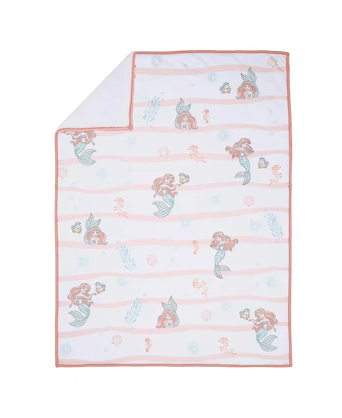 Bedtime Originals Disney Baby The Little Mermaid White Baby Blanket - Ariel