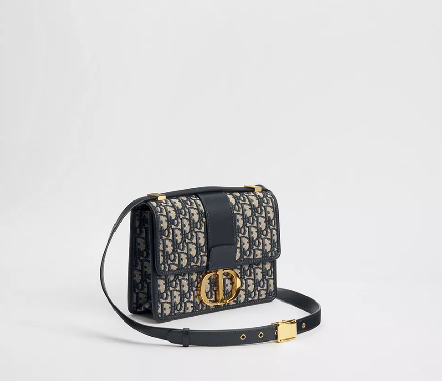 Dior 30 Montaigne Bag Blue Dior Oblique Jacquard