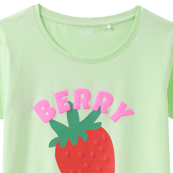 Yigga Mädchen T-Shirt mit Front-Print