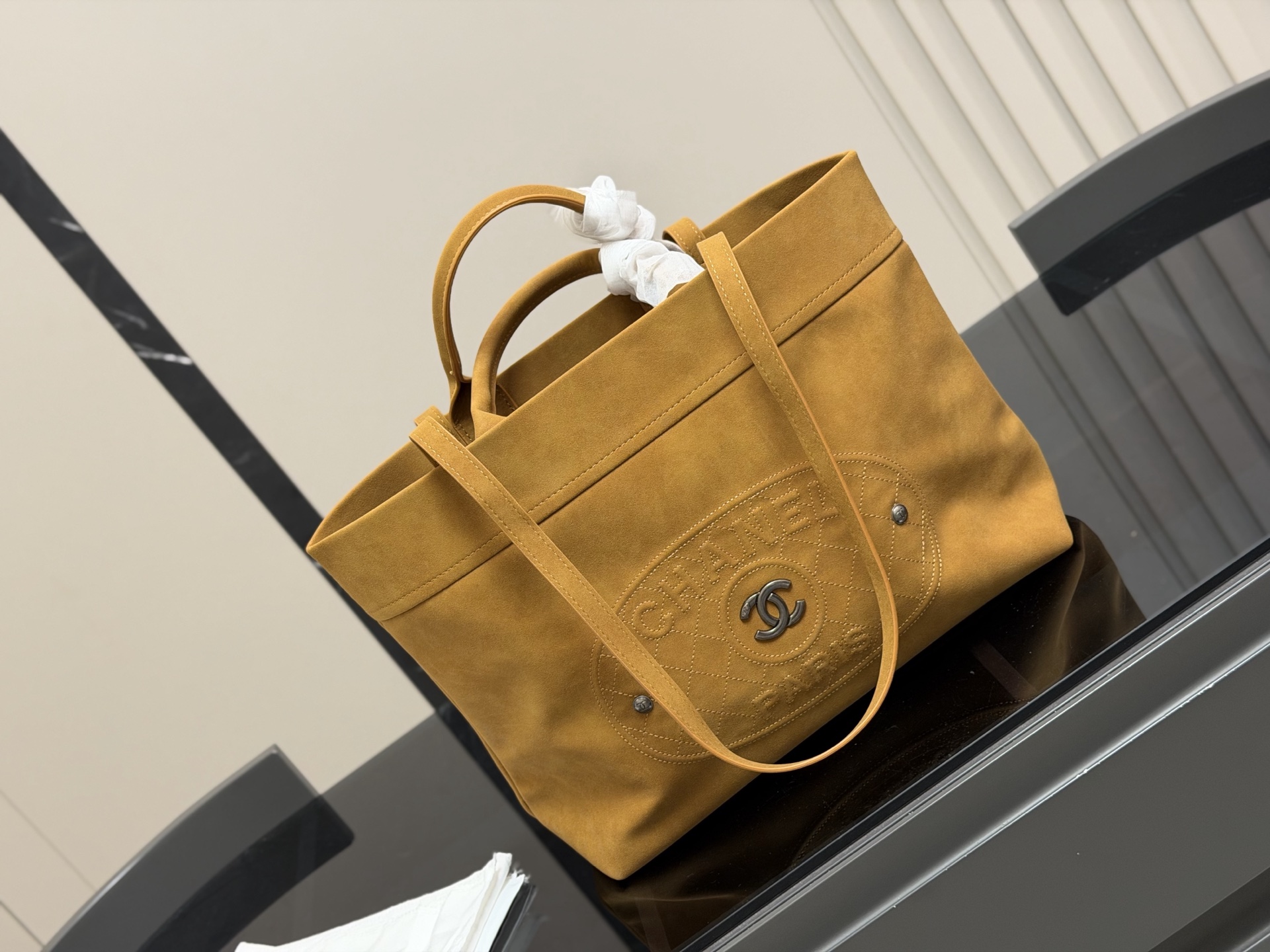 Chanel Denim Beach Bag - cnluxepick