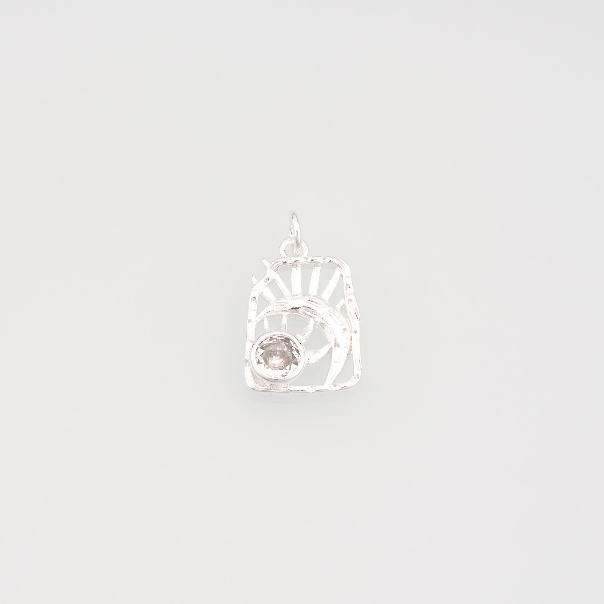 18K Gold Filled Sun Moon Pendant,CZ Celestial Charm Earrings Necklace for DIY Jewelry Making Supply