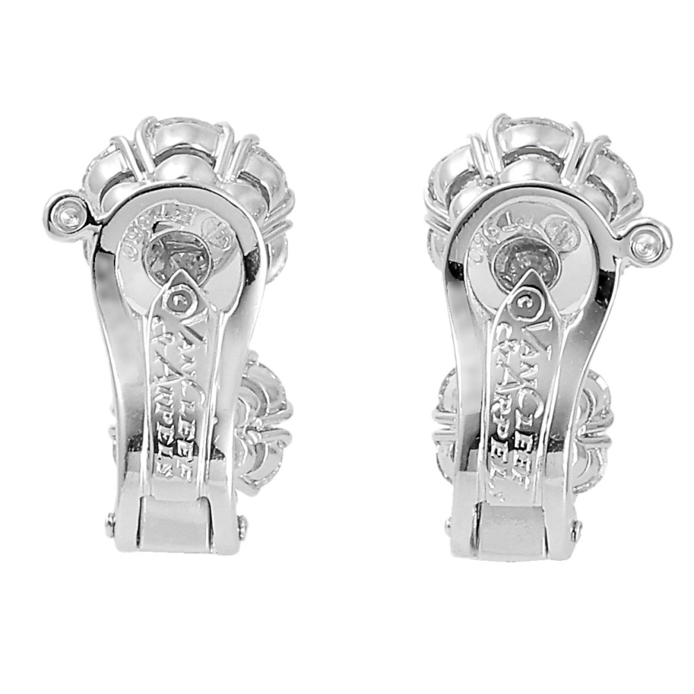 Van Cleef & Arpels Fleurette Earrings Platinum
