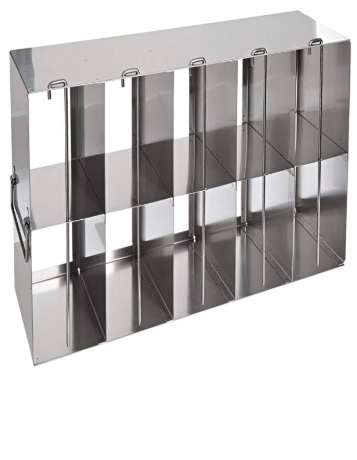 Stainless Steel Freezer Racks for Upright Freezers for 96 u0026 384-Well Microtiter Plates, Holds 90 w/Lids, or 100 W/O Lids, 18