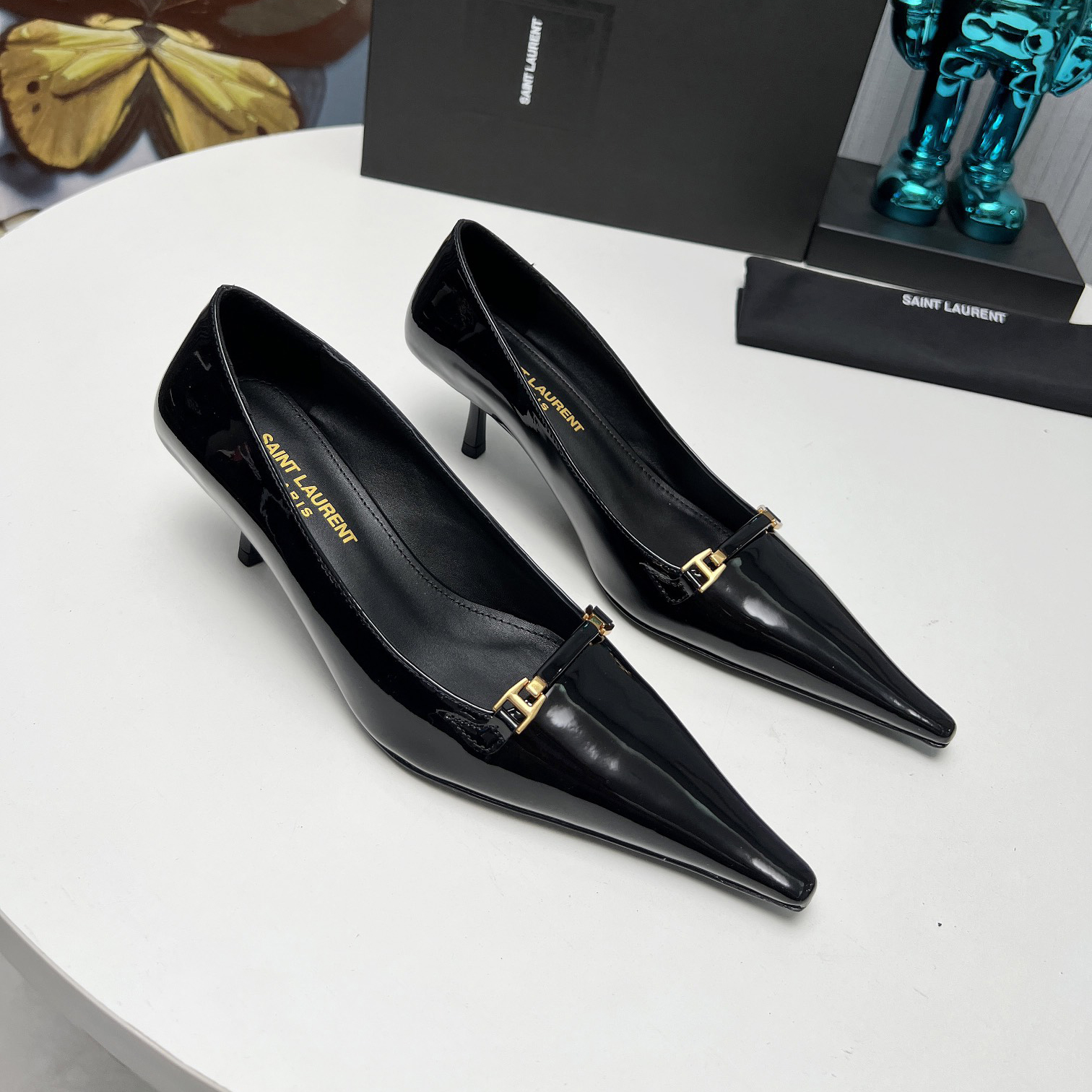 YSL Saint Laurent 24ss sandal genuine leather - cnluxepick