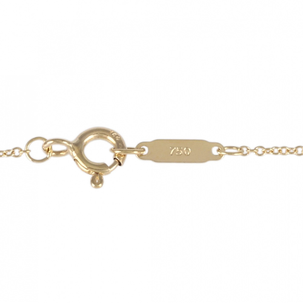 Tiffany & Co. Tiffany Dots Heart 3PD K18YG Yellow Gold PT950 Necklace Platinum & 18K Yellow Gold Diamond