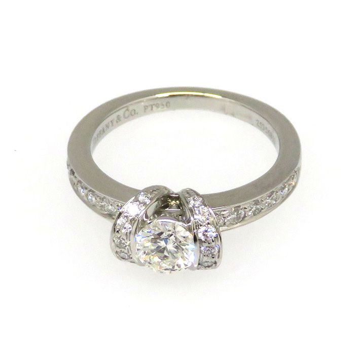 Tiffany & Co. Tiffany Platinum 950 Tiffany Ring PT950 Ring I Diamond