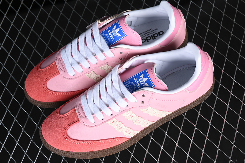 Adidas Samba Vegan White/Brown/Pink B75809