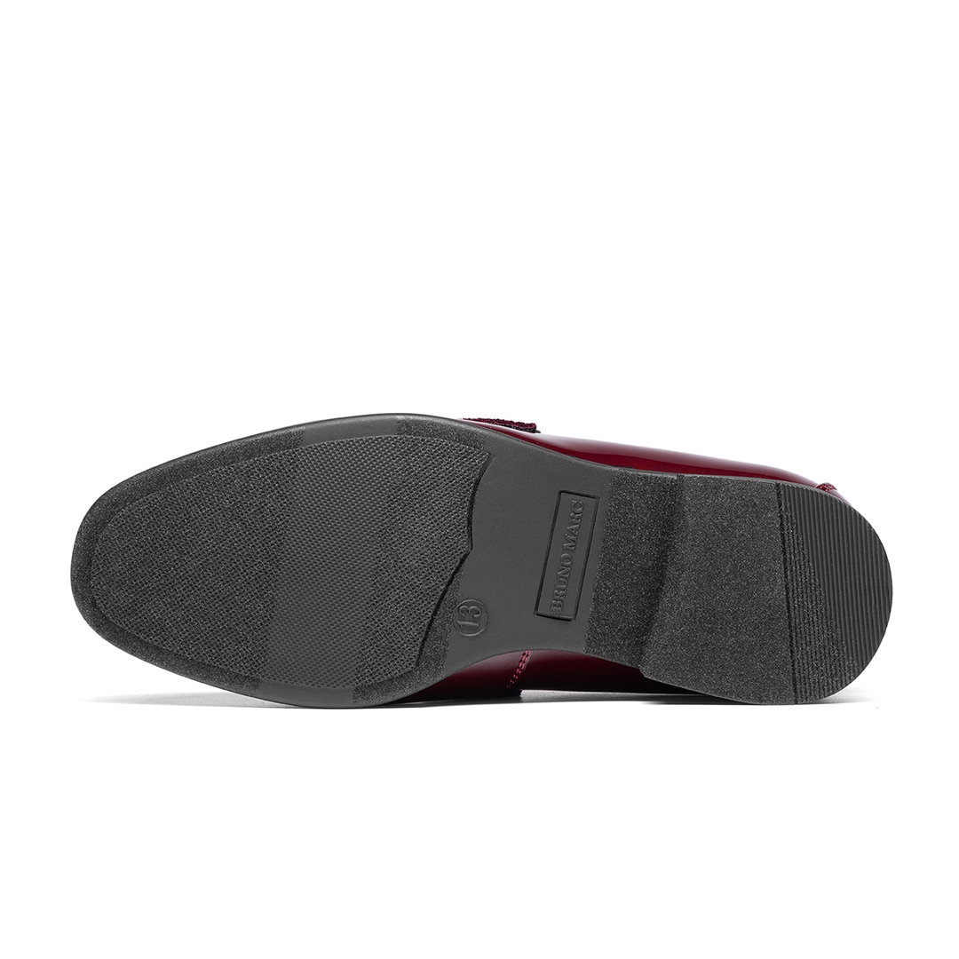 Boy's Tuxedo Patent Classic Velvet Loafers