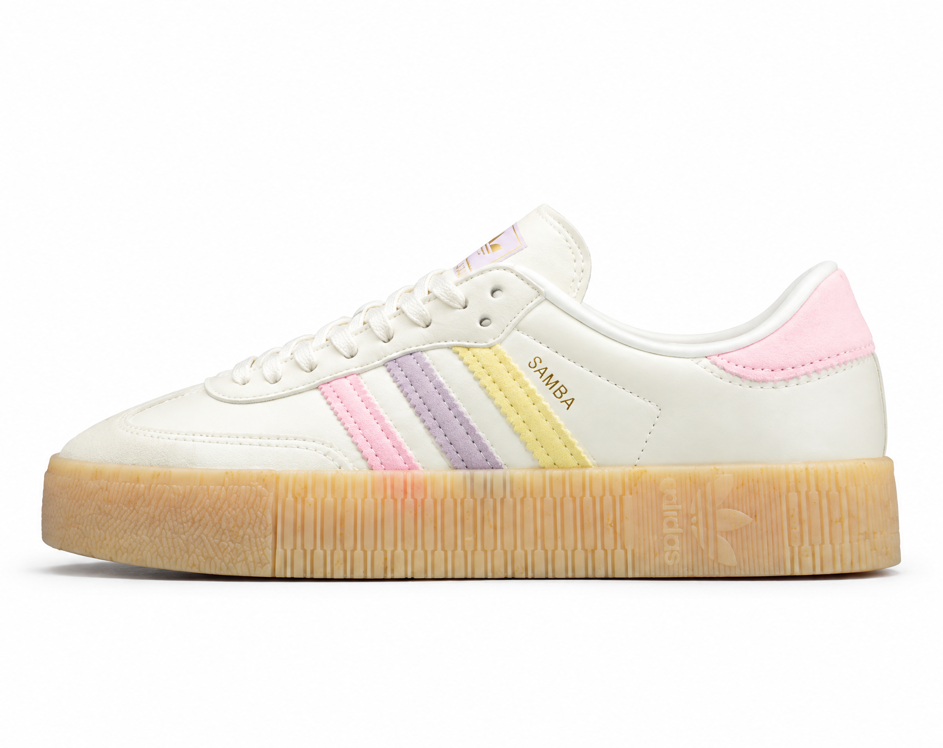 Adidas Sambarose Shoes Cloud White/Pink/Yellow EG1817