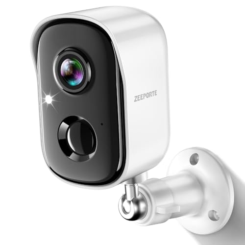 Security Cameras Wireless Outdoor, 2K Battery Powered Indoor Camera/WiFi Camera for Home Security with AI Motion Detection, Color Night Vision, Spotlight, Siren, Waterproof, SD/Cloud Storage