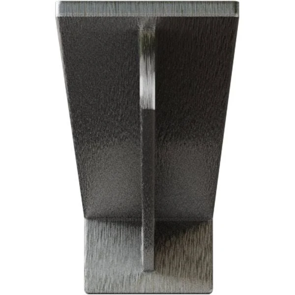 Ekena Millwork BKTM03X24X02HESS 3x22W x 24x22D x 2x22H Heaton Hidden Support Steel Bracket w/ 20x22 Support Depth, Stainless Ste