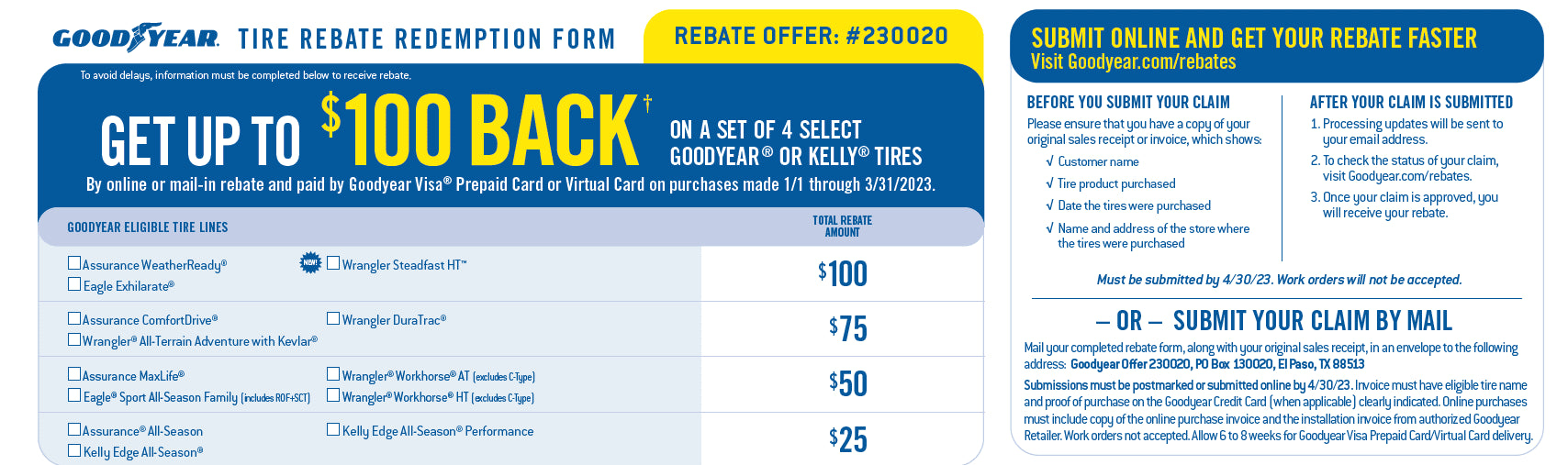 Goodyear Wrangler DuraTrac 265/70R17 115 S Tire.