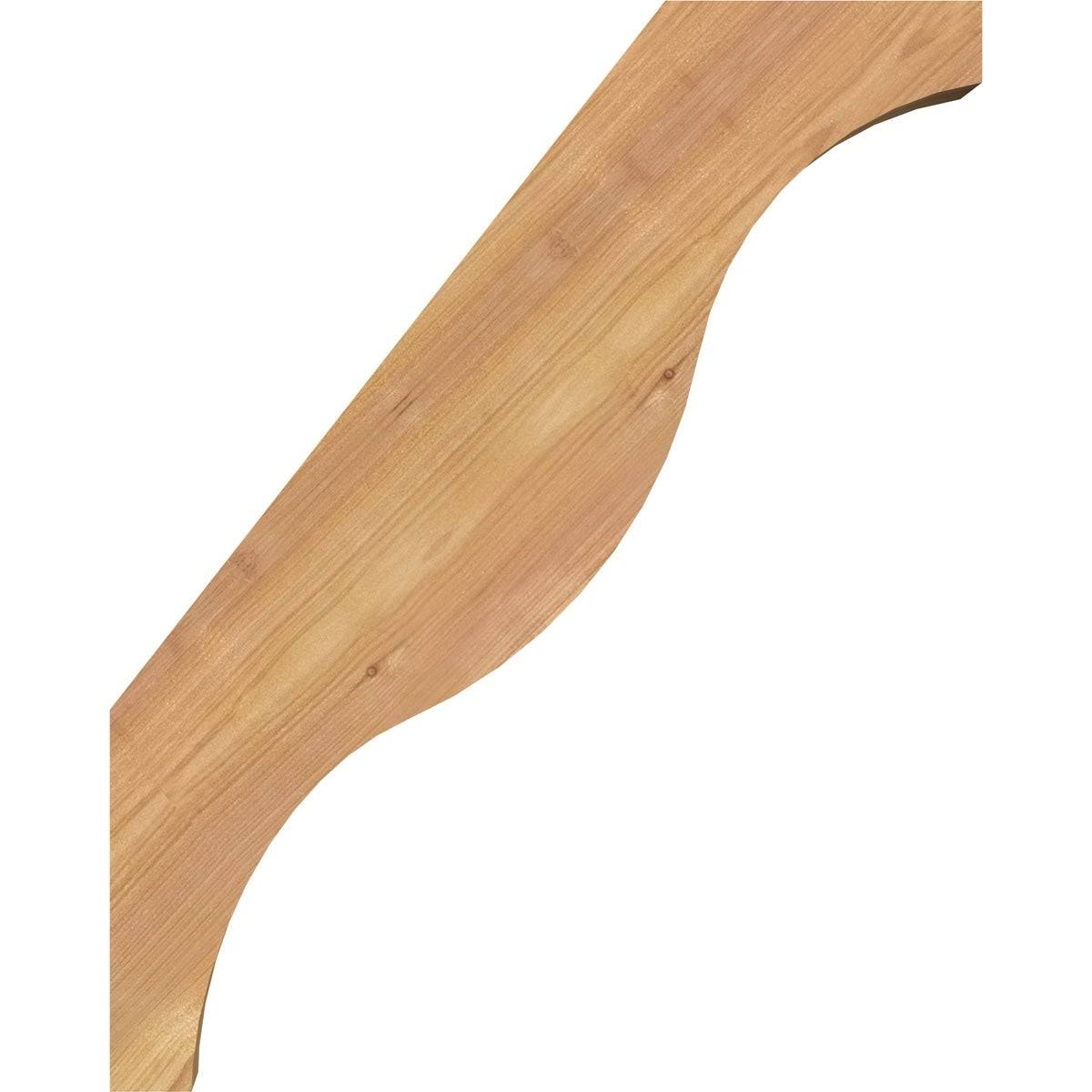 3 1/2x22W x 22x22D x 22x22H Funston Smooth Brace, Western Red Cedar